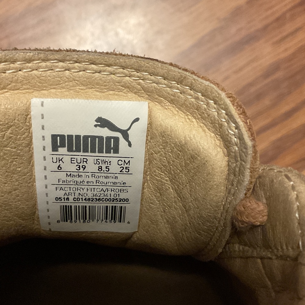 Puma Orange Camouflage Sneakers with Gum Sole - Picture 4 of 4